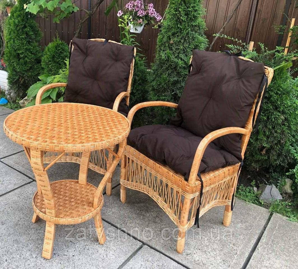 Набор мебели плетеной с круглым столом Киев - изображение 6