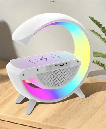 Настольная диодная лампа G-Smart BT-3401, RGB подсветка, Bluetooth, будильник, FM радио, беспроводна Киев