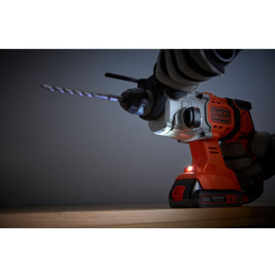 Перфоратор Black&Decker SDS-Plus,18 В, 1.2 Дж, 3 режима, 2.6 кг (без АКБ и ЗУ) (BCD900B) Винница - изображение 2