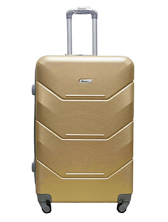 Чемодан пластиковый MILANO BAG 147 большой 75 см шампань Киев - изображение 1
