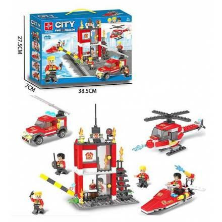 Конструктор L.X.A 343 (18/2) "Пожежна станція", 407 деталей, у коробці, шт Київ - фото 1