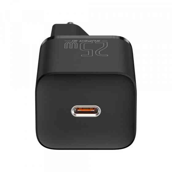 Зарядний пристрій 1xUSB 25W (USB-C) + Cable Type-C Чорний Baseus (TZCCSUP-L01) Киев