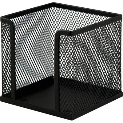 Підставка-куб для листів і паперів Buromax 10х10х10 см, wire mesh, black (BM.6215-01) Вінниця - фото 1