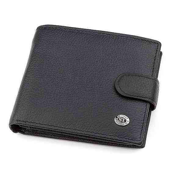 Мужской кошелек ST Leather 18339 (ST138) очень стильный Черный Киев