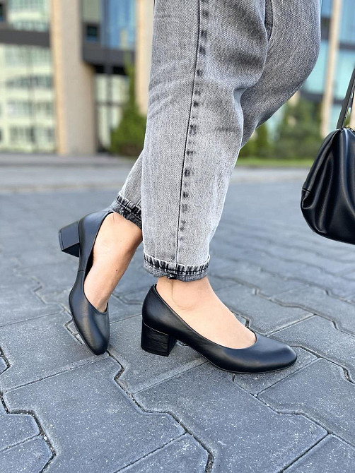 Nivelle Туфлі жіночі NIVELLE чорні натуральна шкіра каблук 5 см 38р. (3832) Коломыя - изображение 7