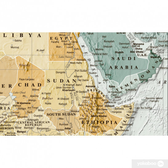 World. Politikal map 1:34 500 000 (Світ. Політична карта. англ. мова), папір/планки Киев - изображение 2