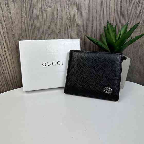 Чоловічий шкіряний гаманець портмоне Gucci люкс якість у коробці ( 29334 ) Харьков