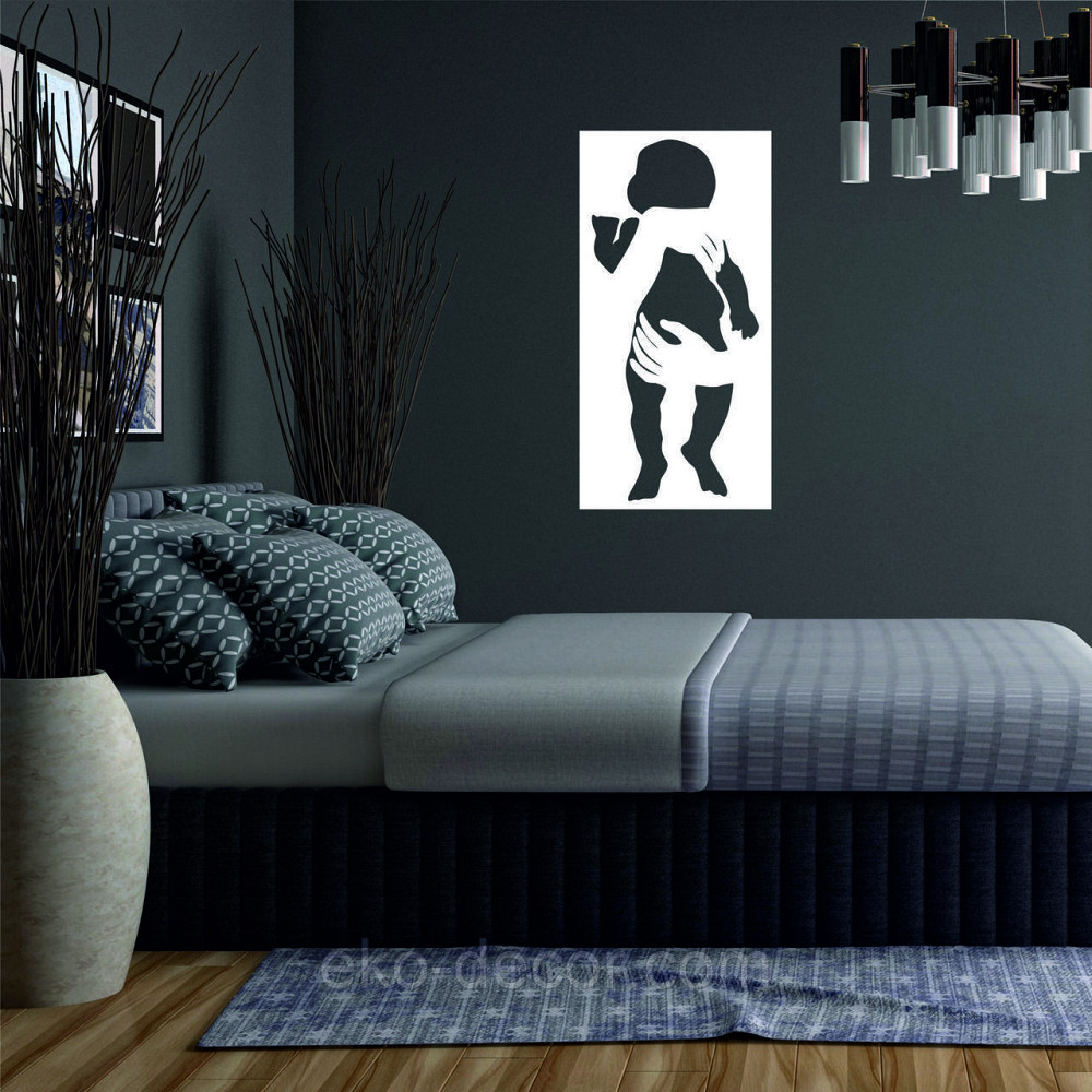 Декоративное настенное Панно «Дитя», Декор на стену 110*55 см, Белый Киев - изображение 2