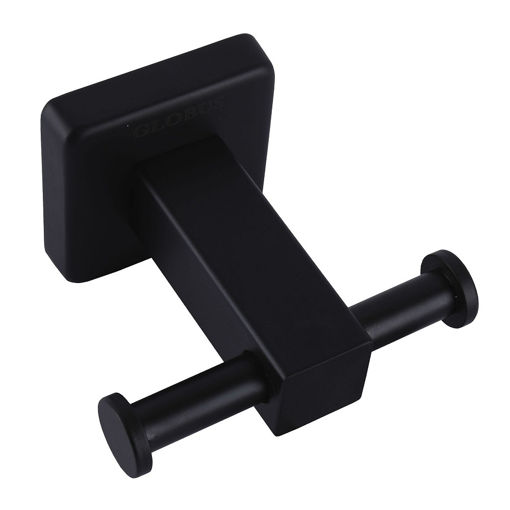 Гачок подвійний Globus Lux BQ9412 чорний матовий SUS304 Тернопіль - фото 4