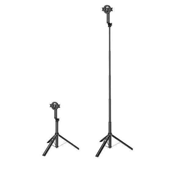Селфі-монопод HOCO K25 Sherkhan magnetic aluminum alloy live broadcast holder Black Одеса