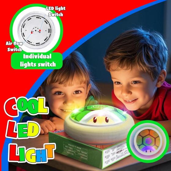 Детский аэрофутбол HoverBall с LED-подсветкой и мягким пенопластовым краем, футбольный мяч для дома Киев