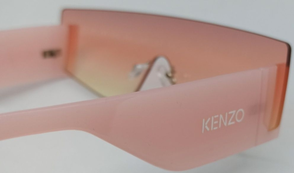 Брендовые модные женские очки маска розовые бежевые с градиентом. Киев - изображение 2