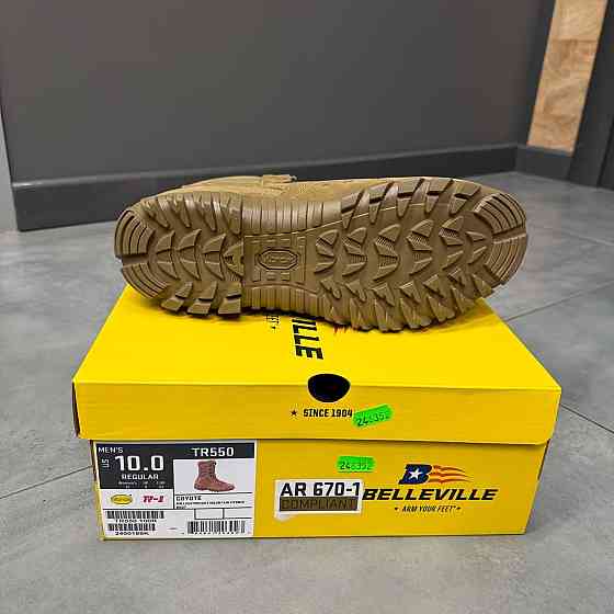 Берці Belleville KHYBER TR550 Hot weather multi-terrain boot, розмір 10/43, колір Койот, стандарт армії США (TR550 100R) Solmir Київ