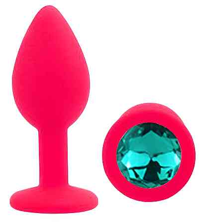 Силіконова анальна пробка EGZO - Silicone Pink Round Plug Marine, size S Sex Aura Київ