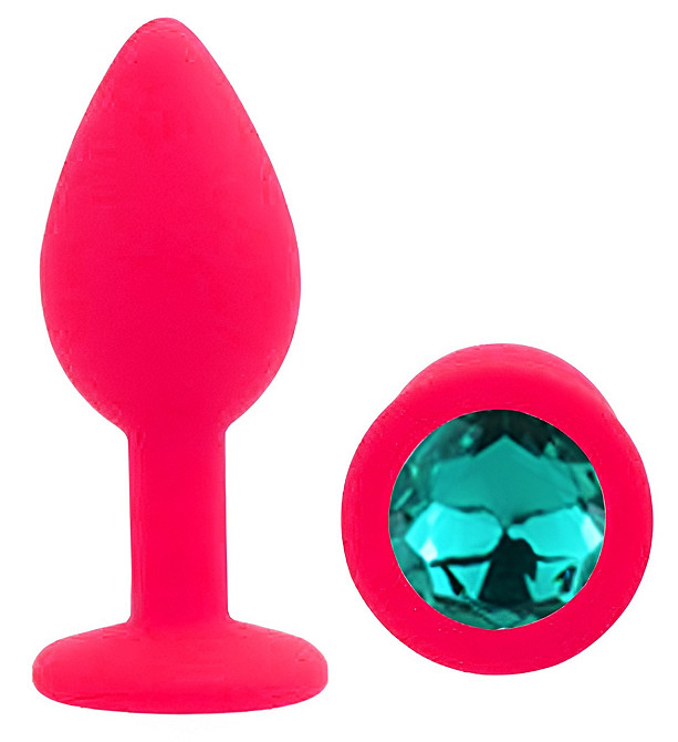 Силіконова анальна пробка EGZO - Silicone Pink Round Plug Marine, size S Sex Aura Київ - фото 2