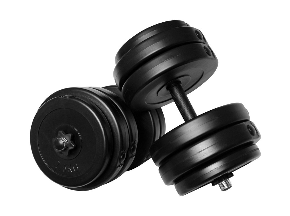 Комплект гантелей + з'єднювач 52 кг (2 шт по 26 кг) штанга, гантелі Київ - фото 2