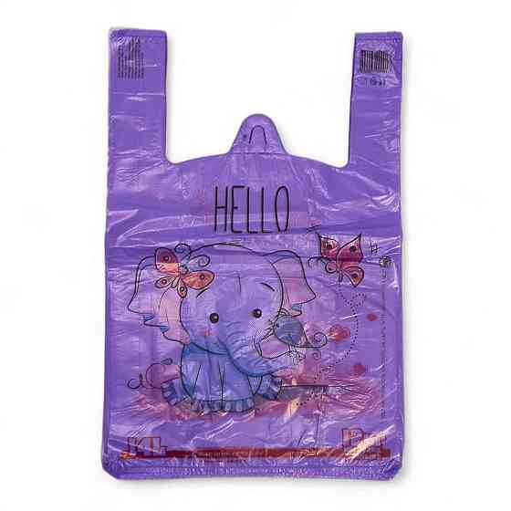 Пакеты майка Слоник 29/7×46 Золотое Сечение 250шт Харьков