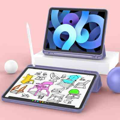 Чохол до планшета BeCover Tri Fold Soft TPU mount Apple Pencil Apple iPad Air 4 10.9 2020/2022 Purple (706751) Вінниця