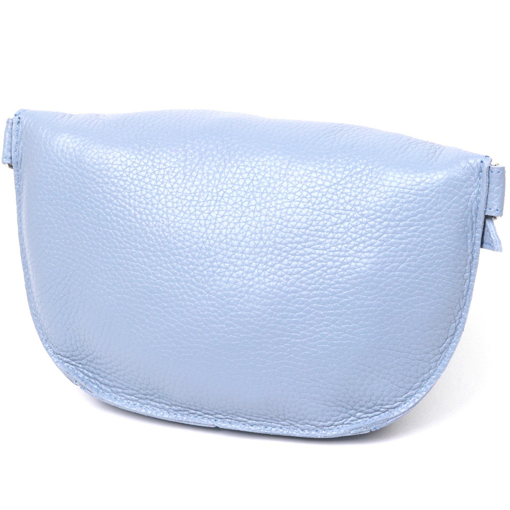 Зручна шкіряна жіноча бананка Shvigel 16374 Блакитний Київ - фото 2