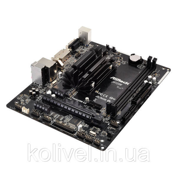 ASRock J4125M (Quad-Core Celeron 2.7GHz, 2xDDR4, VGA/HDMI/DVI, 1*PCIex16, 2xSATAIII, mATX) (J4125M) Київ - фото 3