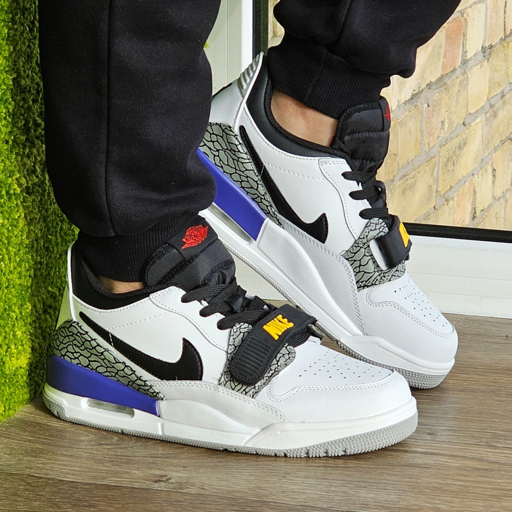 Чоловічі Термо Кросівки Nike Jordan Білі Шкіряні Джордани Найк Єврозима (розміри:41,42,43,44,45) Відео Огляд Дніпро - фото 2