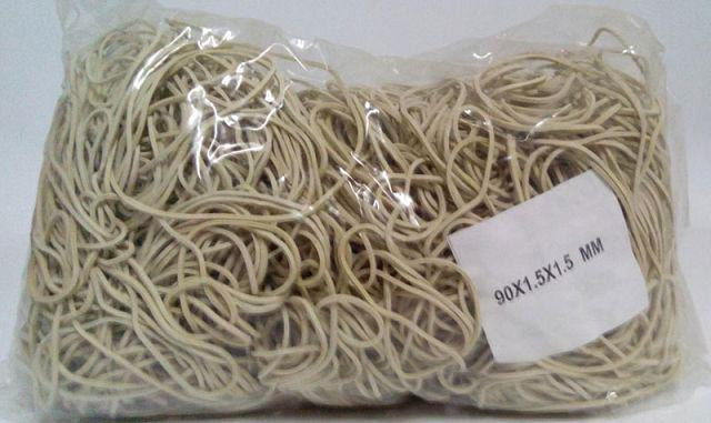 Резинка денежная №90 ( белая ) *1,5мм  1 кг 