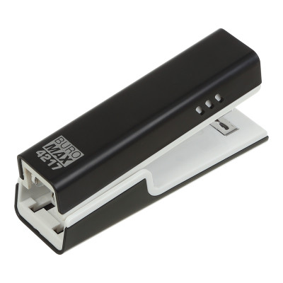 Степлер Buromax пластиковый, 20 листов, (скобы №24;26), 129,6 x 38,9 x 59,2 мм, черный (BM.4217-01) Винница - изображение 1