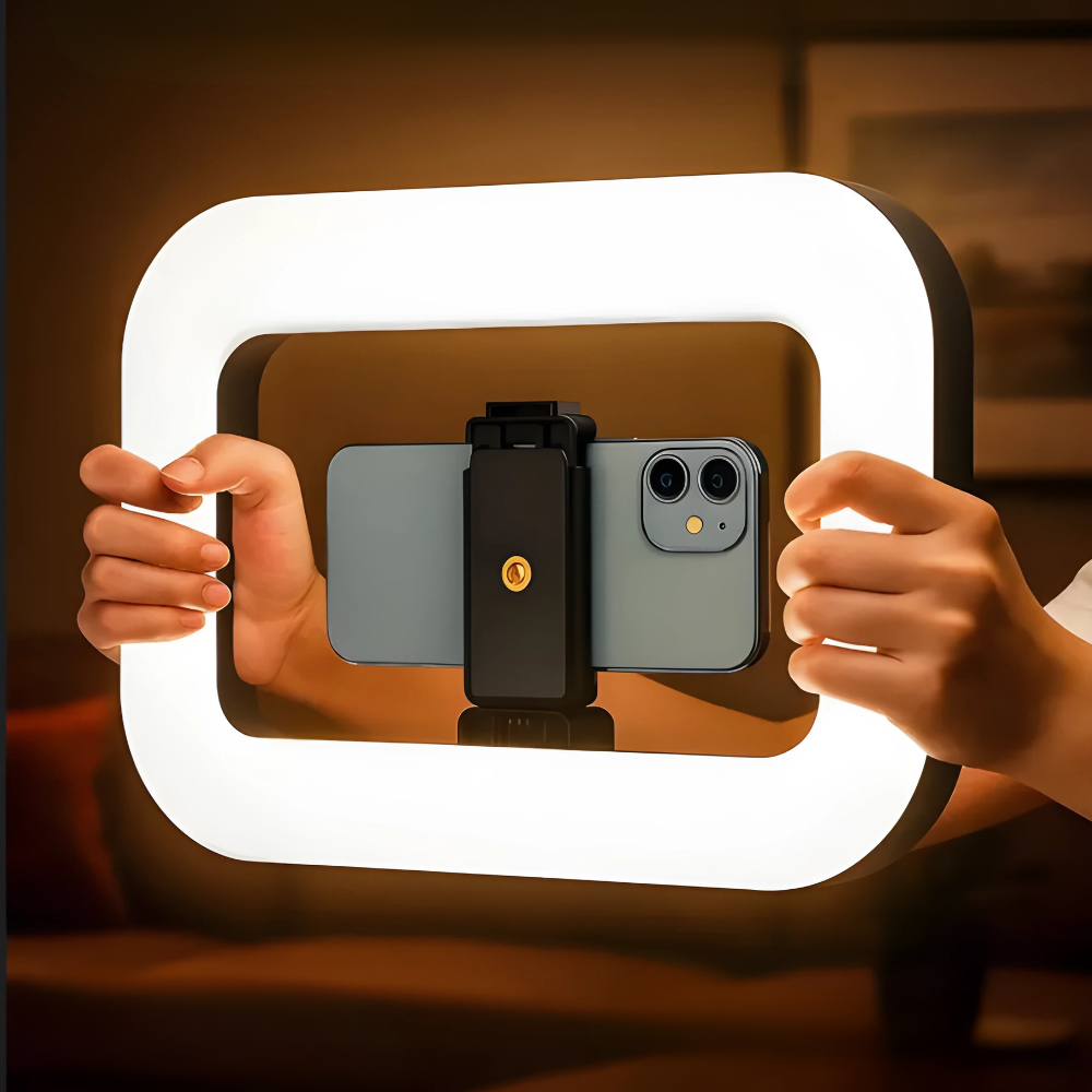Кольцевая лампа для смартфона и камеры,Риг держатель с LED подсветкой с аккумулятором 8000mAh для видеосъёмок Каменец-Подольский - изображение 1