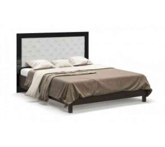 Ліжко 1600 з м'яким бильцем без ламелей Єва Львів