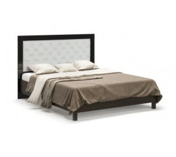 Ліжко 1600 з м'яким бильцем без ламелей Єва Львів - фото 1