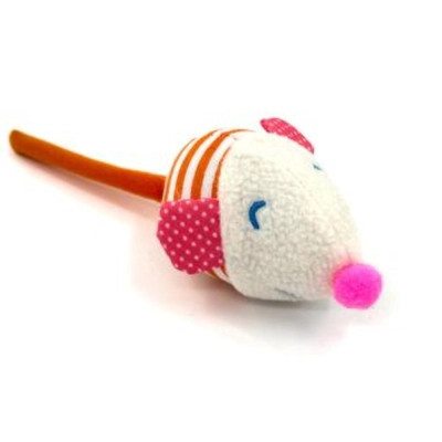 Іграшка для котів Hippie Pet Мишка середня помаранчева 9 см (HIPCT2304059O) Вінниця - фото 1