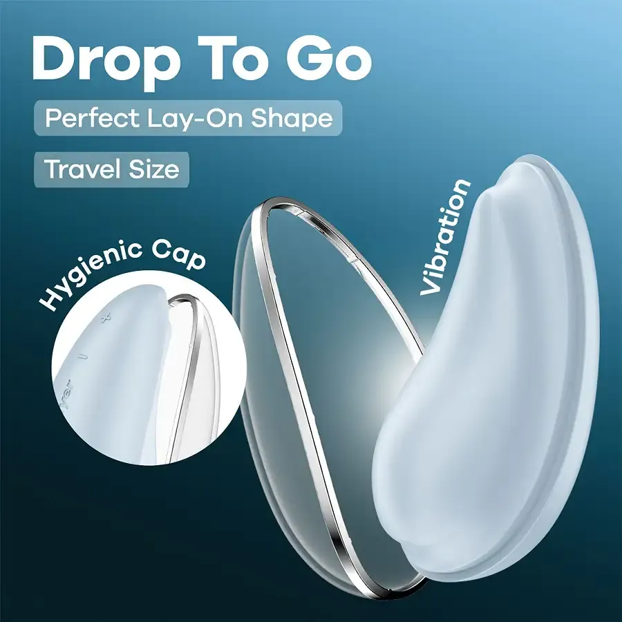 Вібратор Satisfyer Drop To Go Blue Львів - фото 9