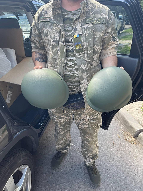 Каска кевларова NIJ 3A куленепробивна Шлем захисний (розмір L) Оливковий Вінниця - фото 4