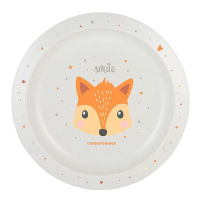 Тарілка дитяча Canpol babies CUTE ANIMALS пластикова, помаранчева (4/411_ora) Вінниця - фото 1