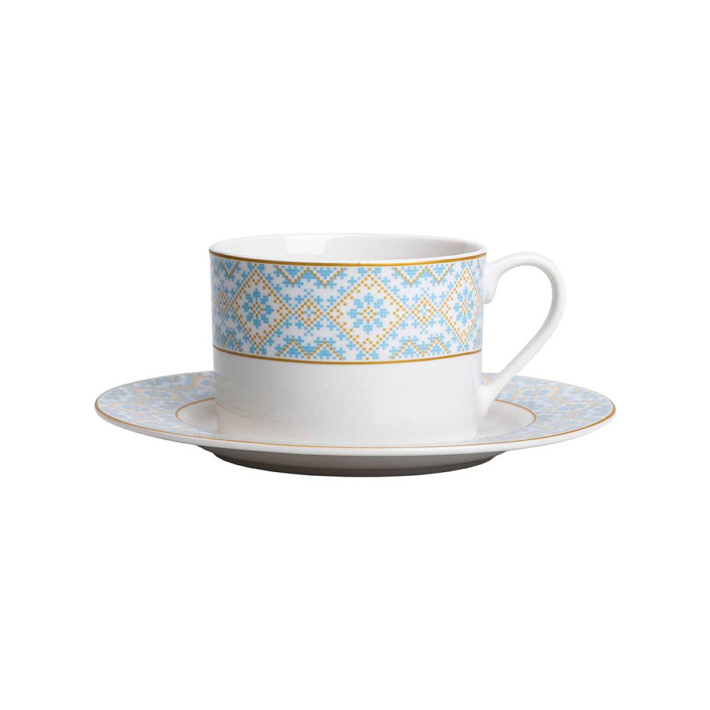 Чашка порцелянова з орнаментом 250 мл, біла HP-7-741 Коломыя - изображение 3