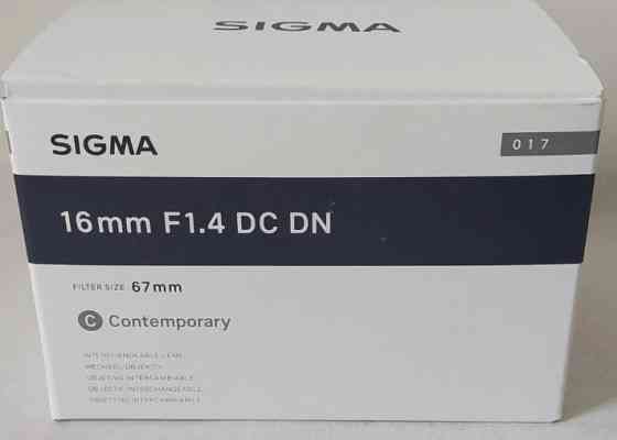 Объектив: Sigma AF 16mm. F/1.4 DC DN C ( Nikon Z) Харьков