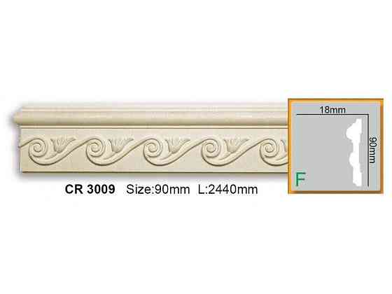 Молдинг полиуретановый с орнаментом Gaudi Decor CR 3009 Днепр