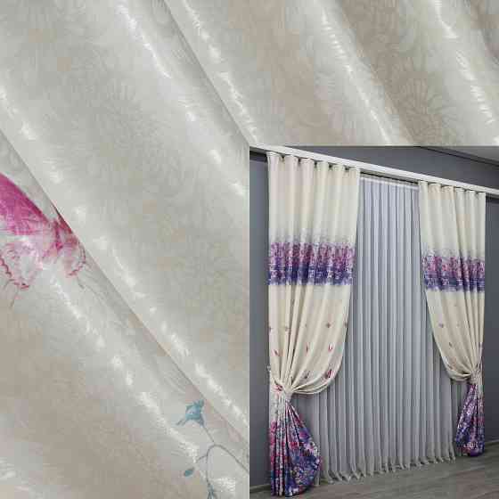 Комплект готовых штор VR-Textil Фотошторы № 1412ш Разноцветный 150х270 см 2 шт (33-0275) Киев