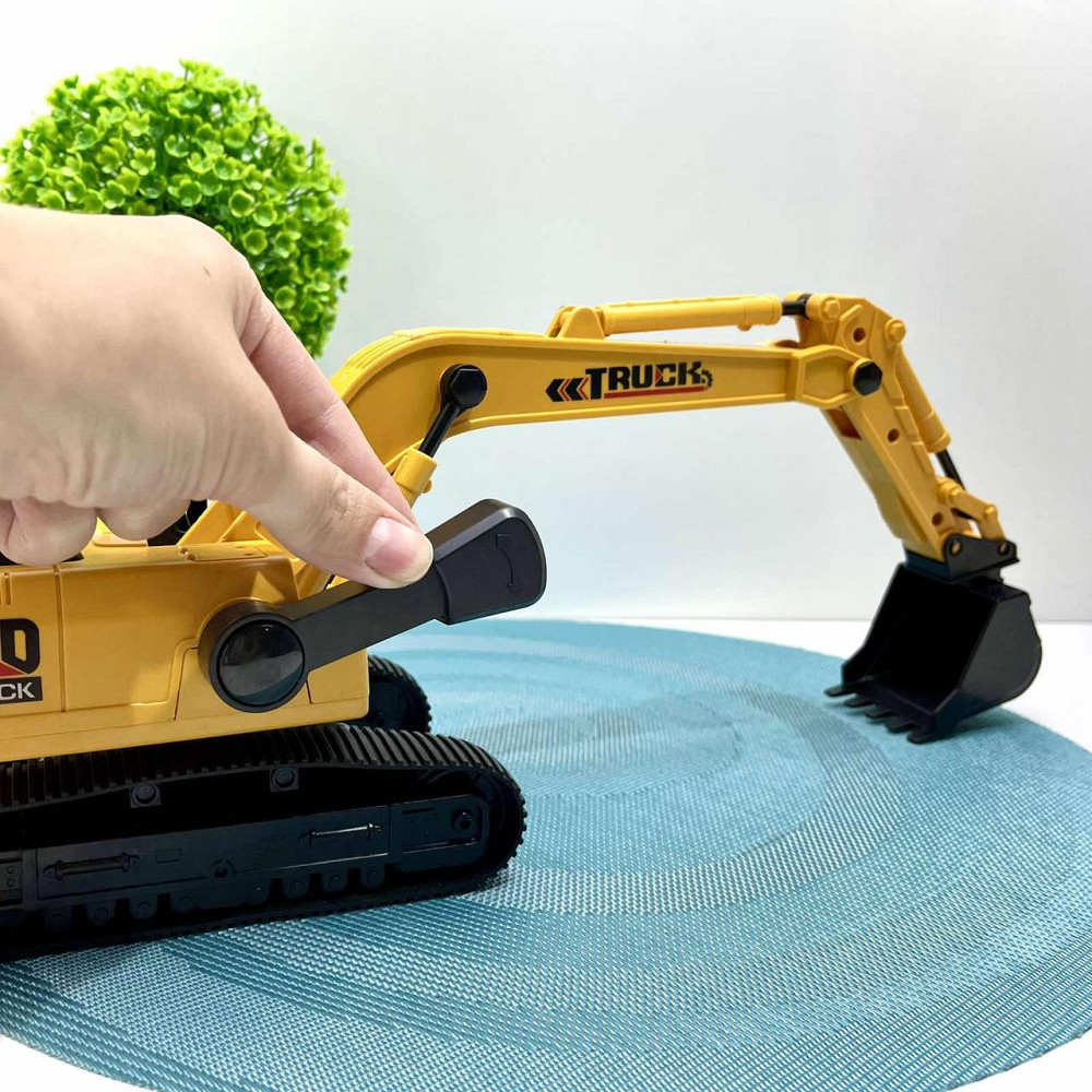 Екскаватор спецтехніка звук світло рухомі деталі 32см Жовто-чорний (584-1-2) Чернігів - фото 5