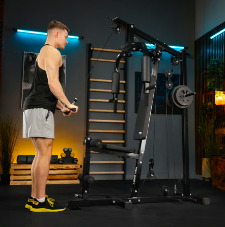 Силова станція тренажер TX-450HG на 100 кг надпотужною й нижньою тягою багатофункціональна для всіх типів м'язів Київ