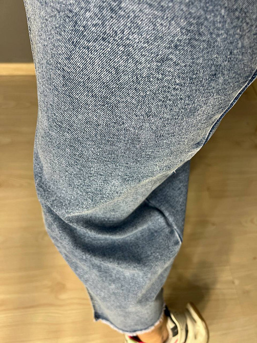 Юбка женская джинсовая Moss 502 длинная с бахромой разрез впереди стрейчевая голубая, голубой, 25, 25, 68 см, 95 см Киев - изображение 17