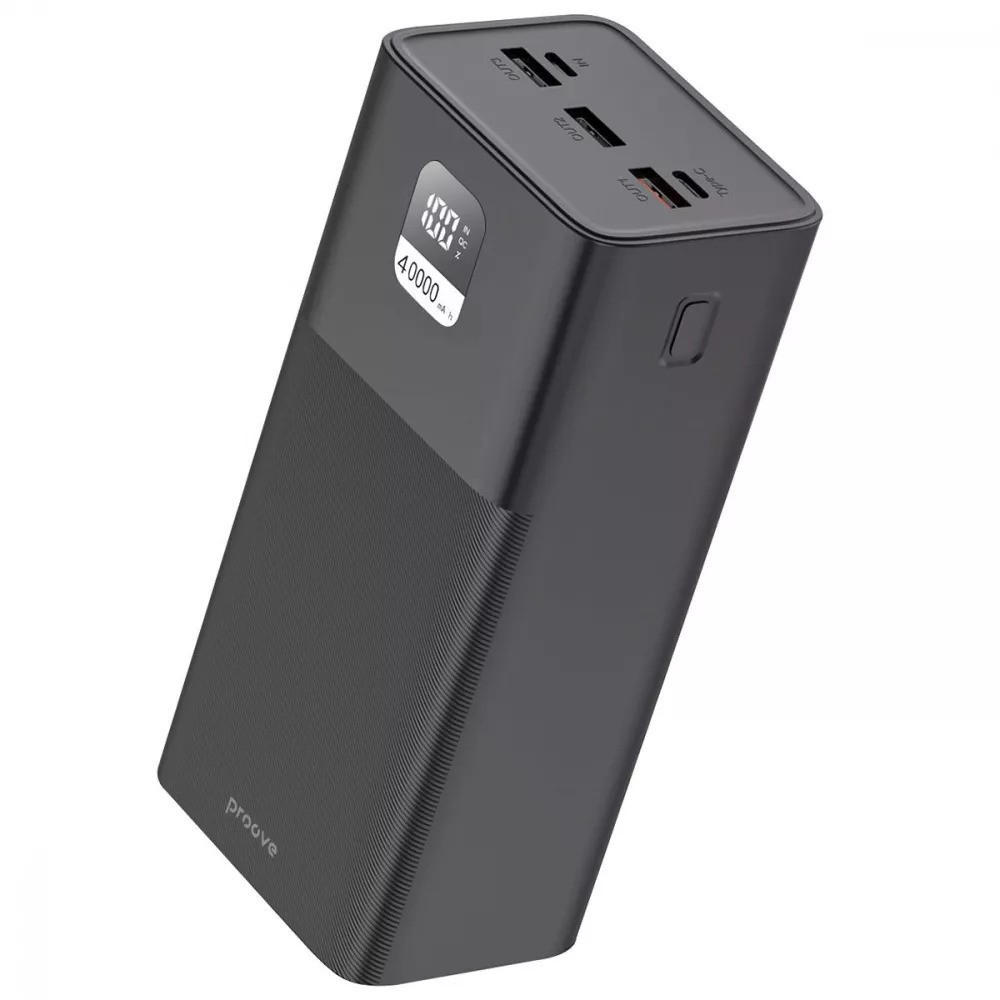 Універсальна мобільна батарея Proove Giant 100 W 40000 mAh Black (PBGI99320001) Чорний Харьков - изображение 1