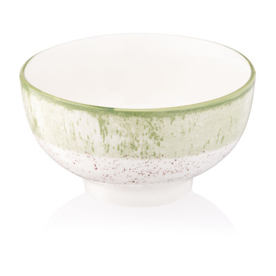 Салатник Ardesto Siena 11.5см, порцеляна, біло-зелений (AR2914SWG) Вінниця - фото 1