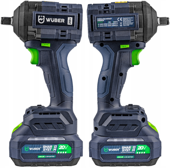 Гайковерт акумуляторний ударний 1/2'' 550Нм Wuber (Польща) Київ