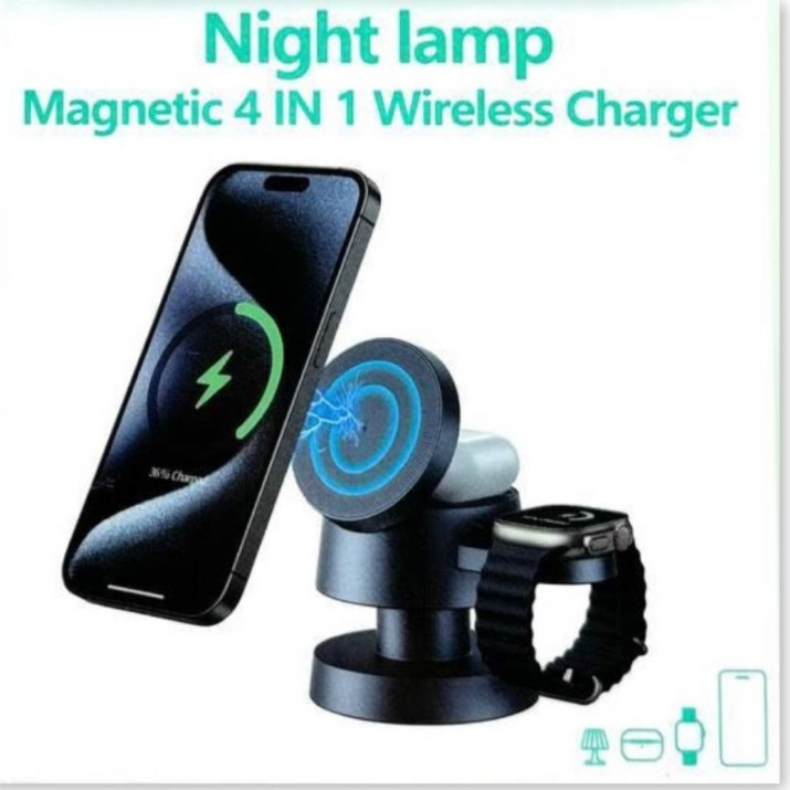 Night Lamp Fast 15W 3-в-1 (black) Київ - фото 3