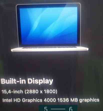 Ноутбук: Apple MacBook Pro 15 Retina , 17/16Gb. 500MB. Київ