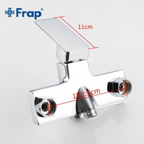 Смеситель для ванны с душевым гарнитуром Frap F2246 хром Киев - изображение 6