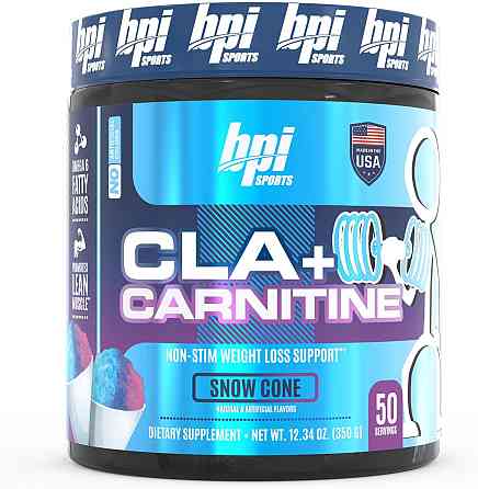 Жироспалювач Bpi Sports CLA + Carnitine 700 г, Snow Cone Луцьк
