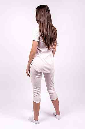 Домашній жіночий комплект (піжама), молочна Україна топ Крохатушка одяг Київ