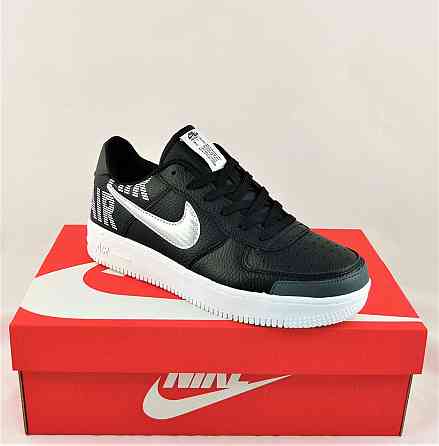 Кросівки Nike Чорні Чоловічі Найк Шкіряні Форси (розміри: 44,45) Відео Огляд Дніпро